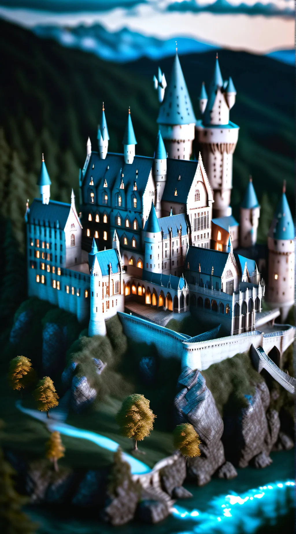 ai character: Hogwarts  background