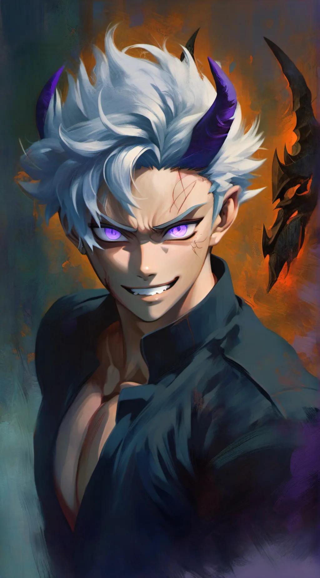 ai character: Demon Sanemi background