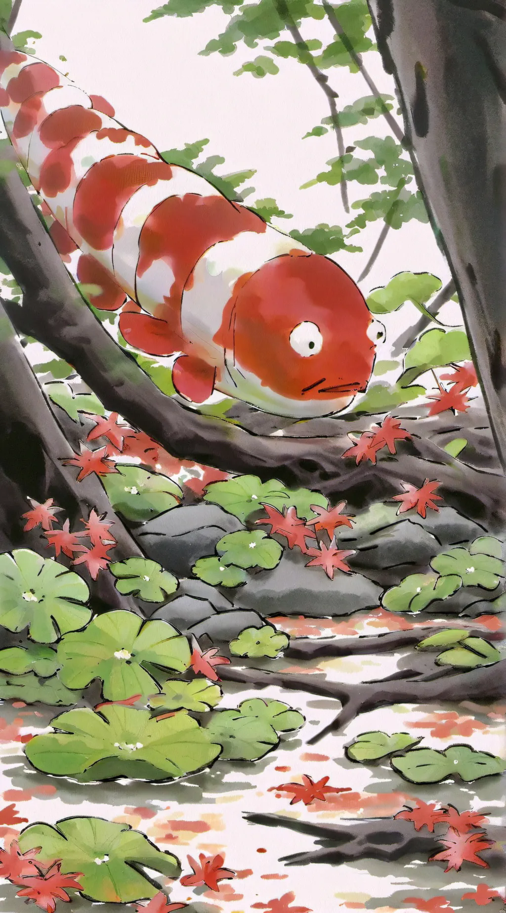 ai character: OI OI OI background