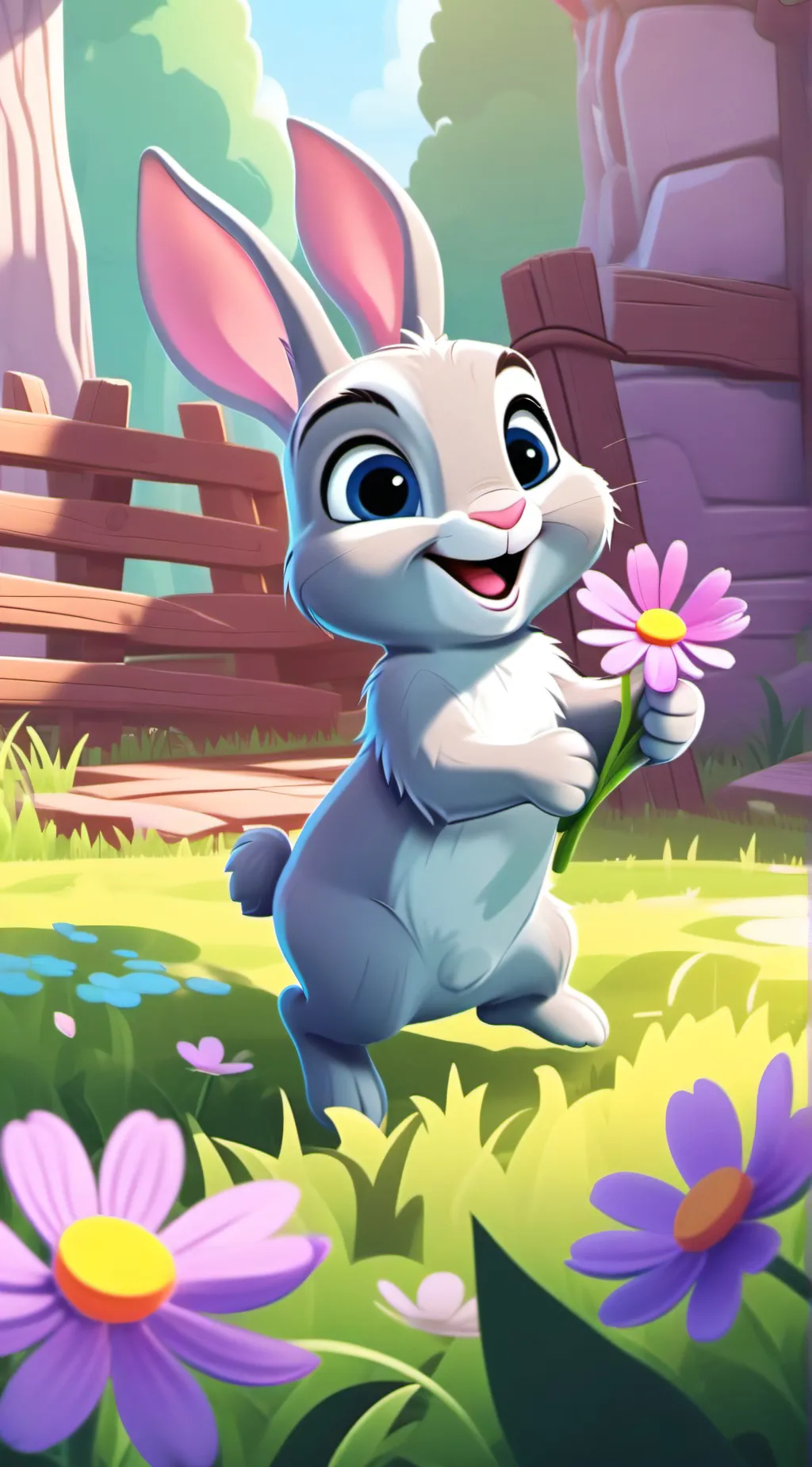ai character: Schnuffel Bunny background