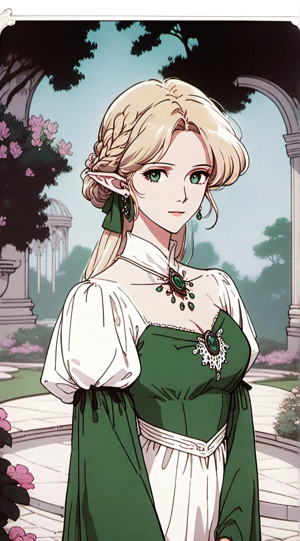 ai character: Zinnia background