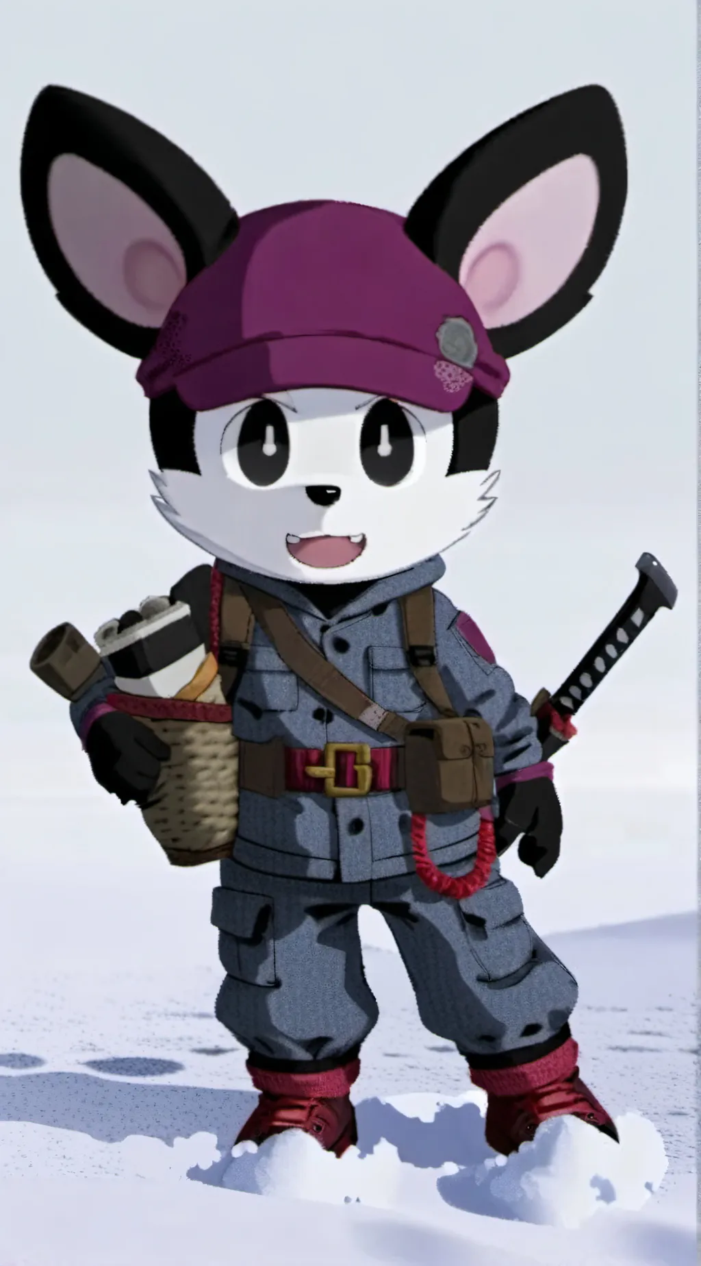 ai character: *plush uzi* background