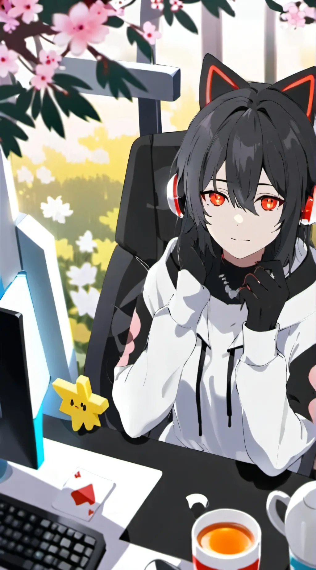 ai character: danana background