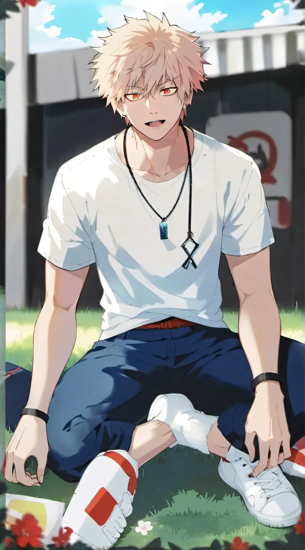 ai character: Bakugou  background