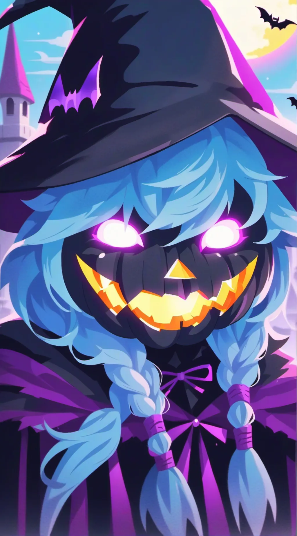 ai character: Halloween Mha  background