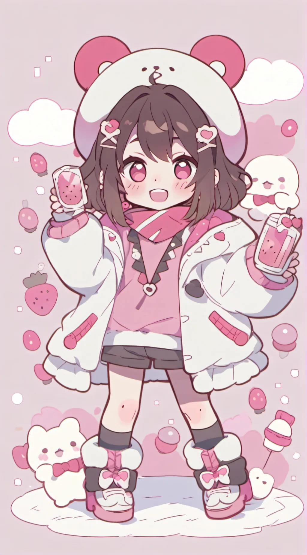 ai character: rose background