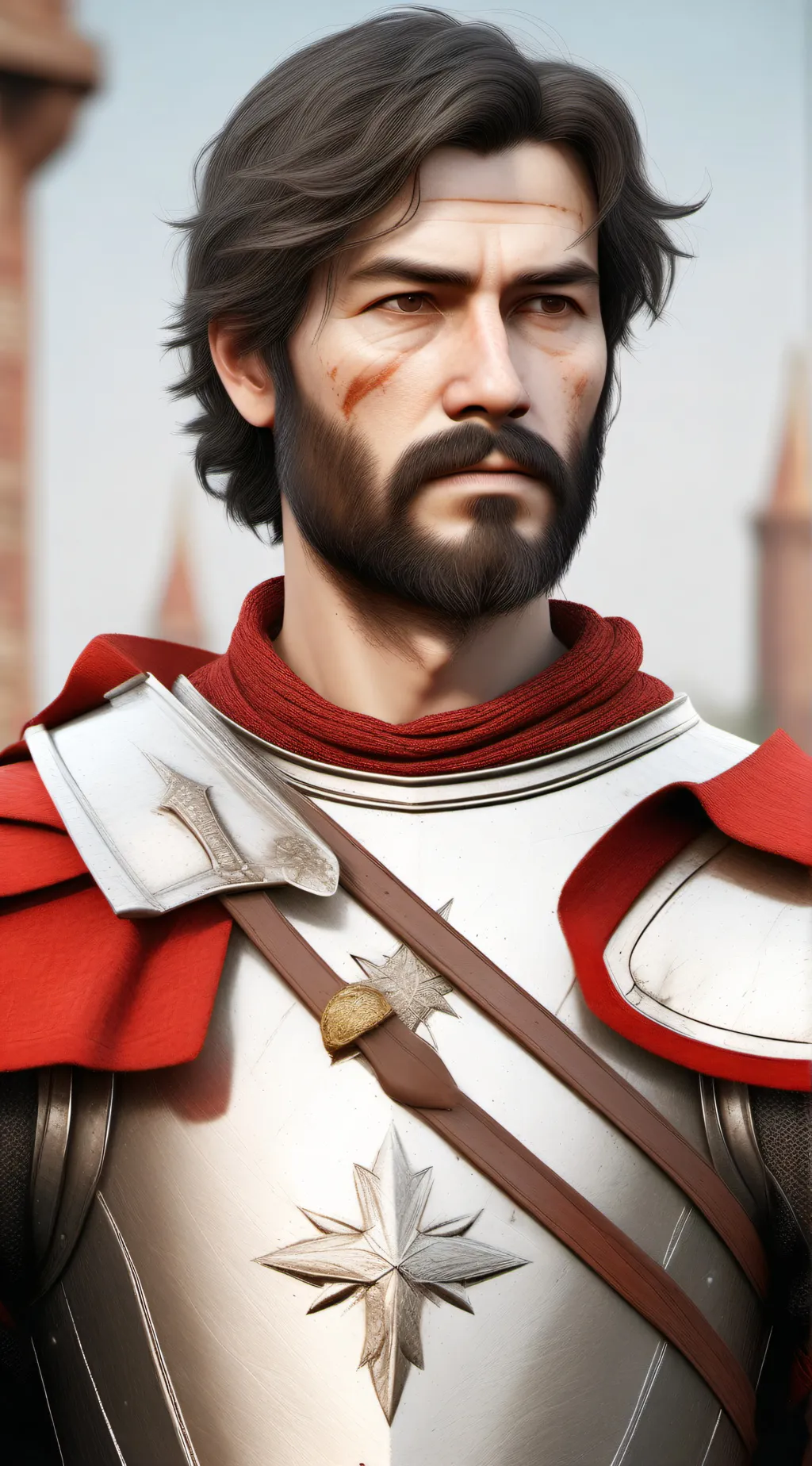 ai character: king William 1st  background