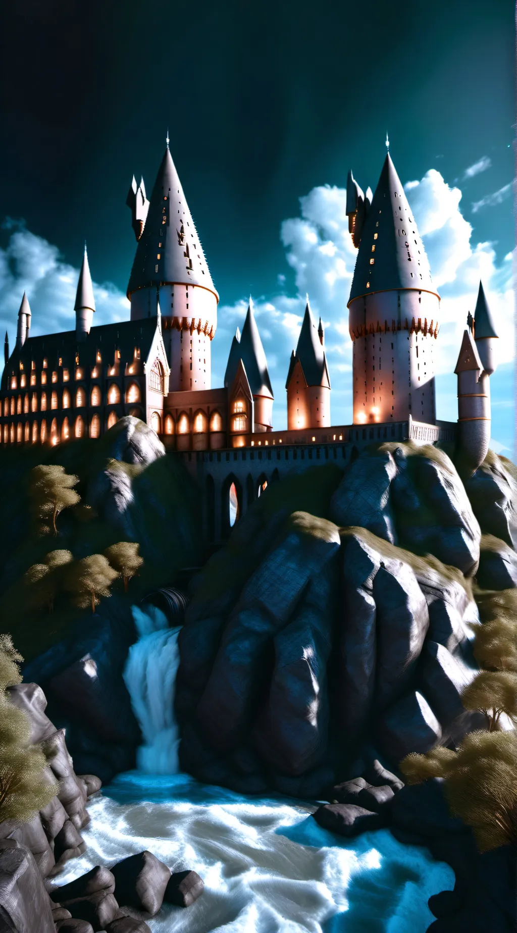 ai character: Hogwarts  background