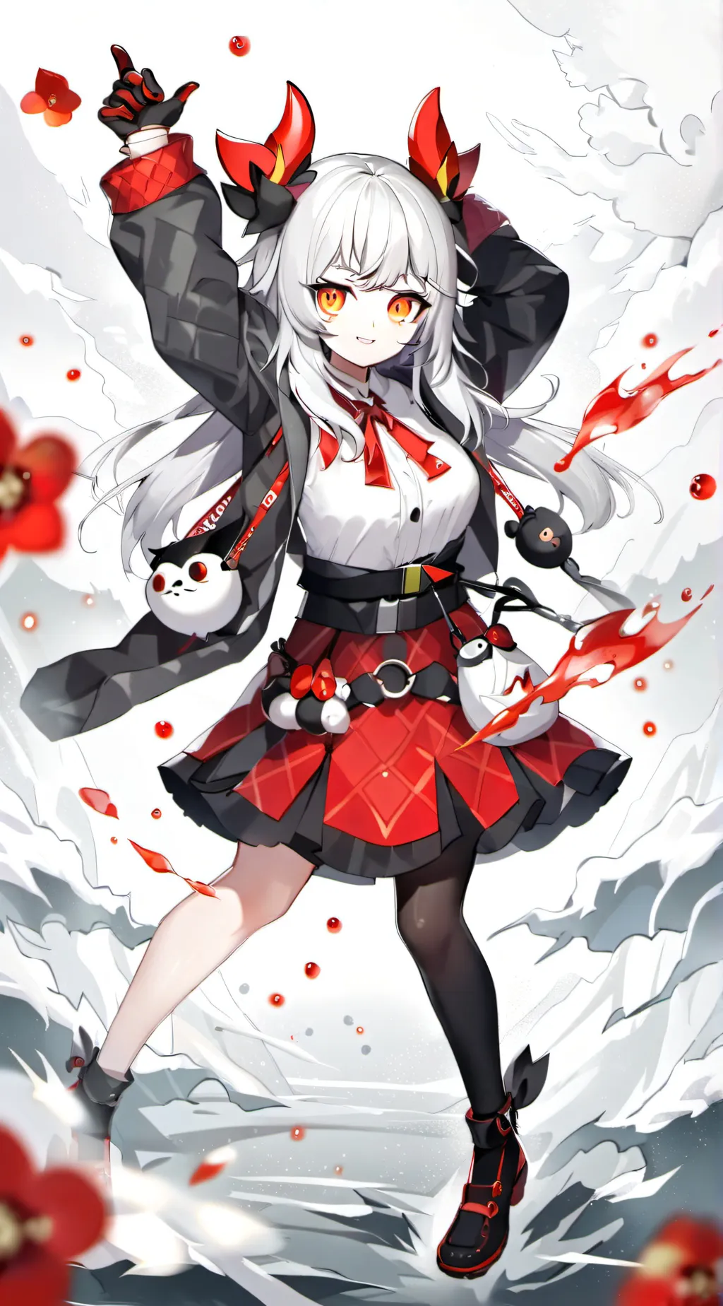 ai character: ice background