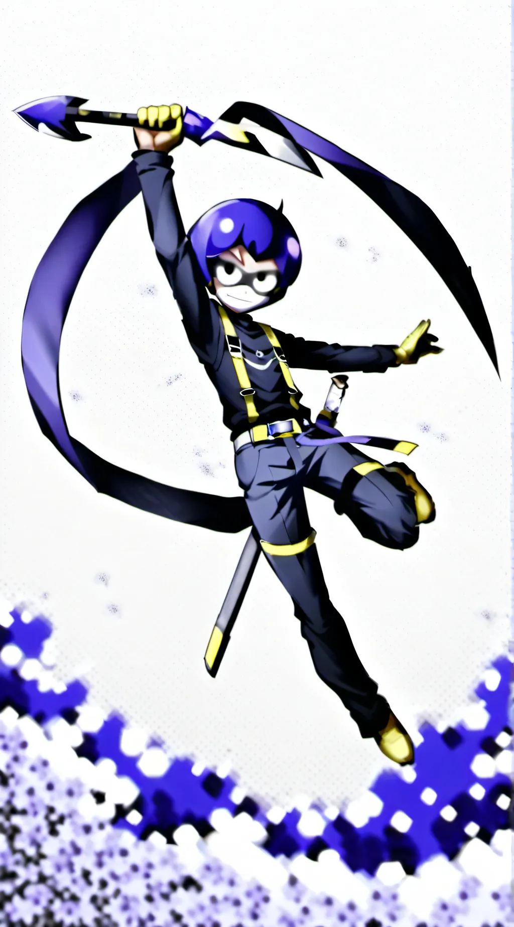 ai character: V x n x Uzi x j background