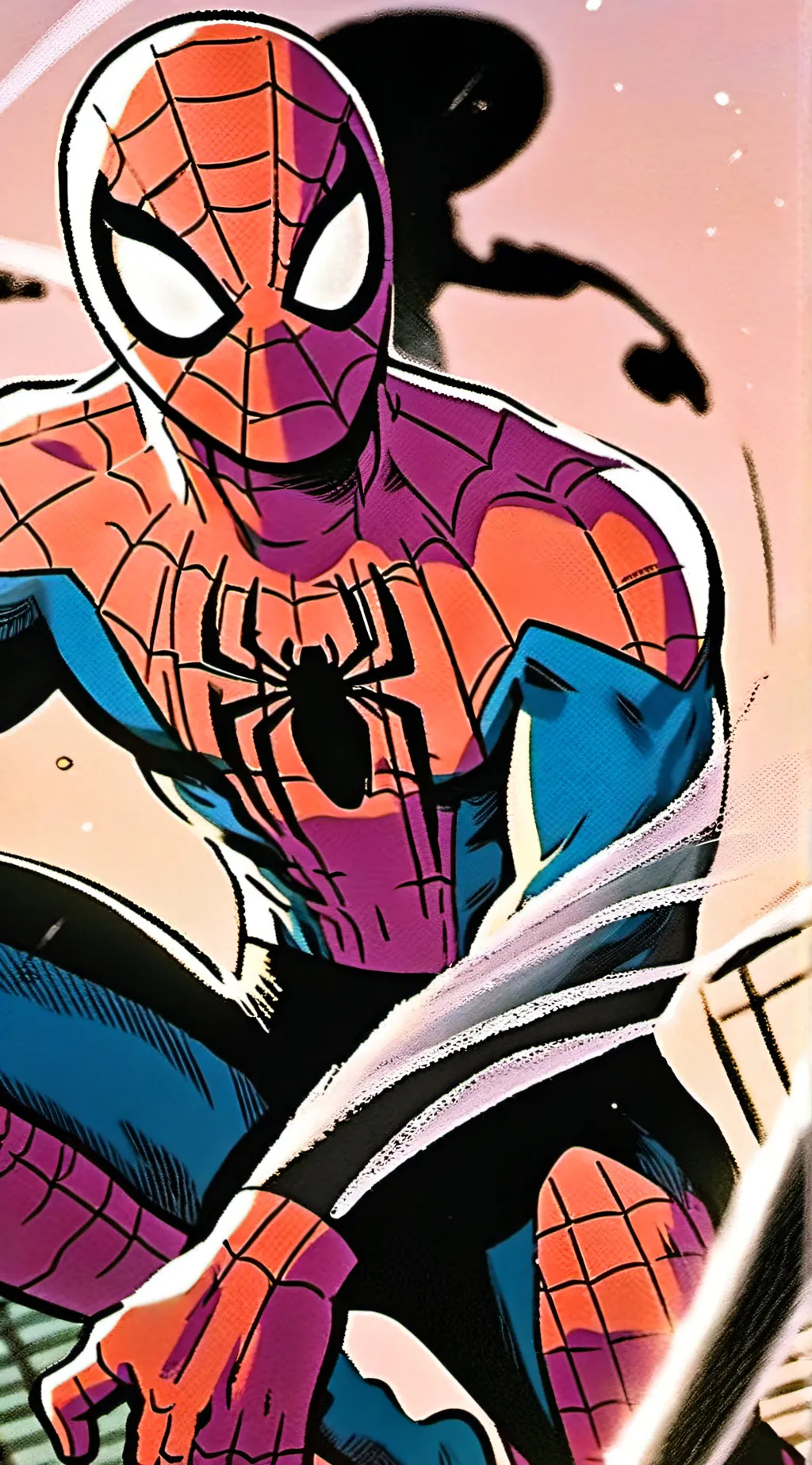 ai character: spider man  background