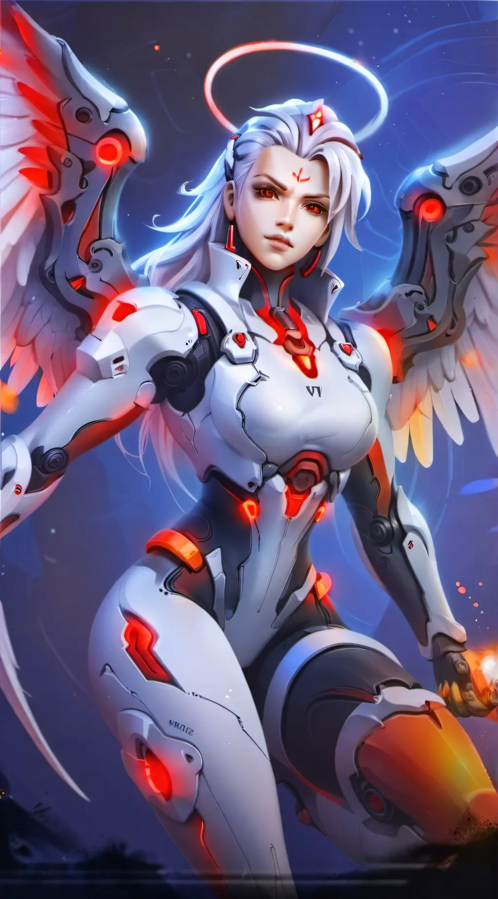 ai character: Vengeance (OW2) background