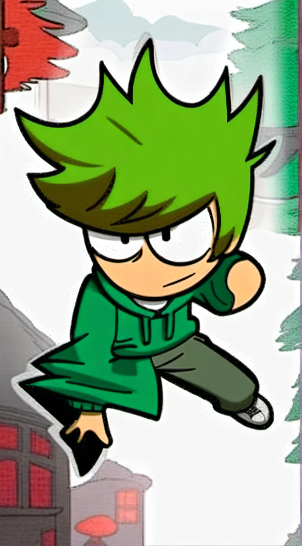 ai character: Super Sayan Edd background