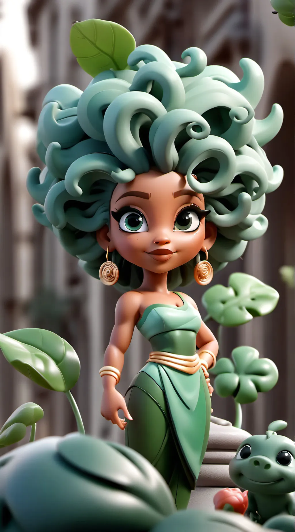 ai character: Medusa background