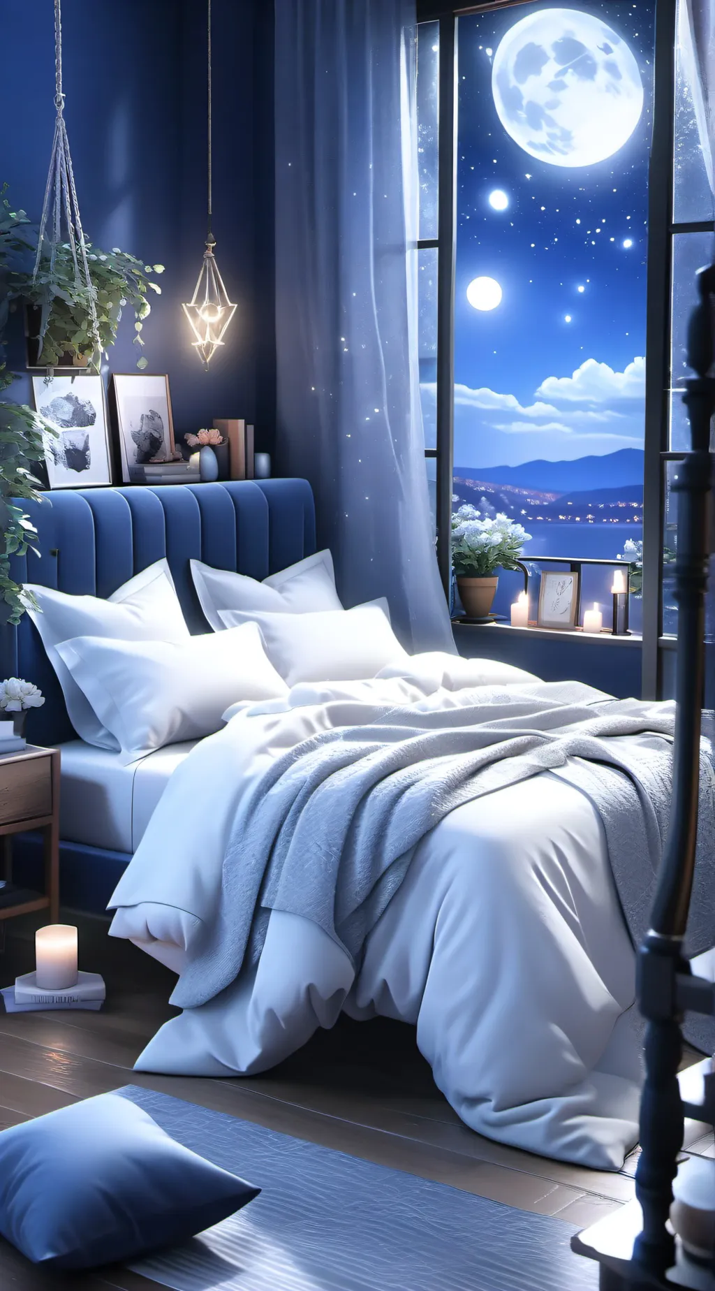 ai character: LOV sleepover background