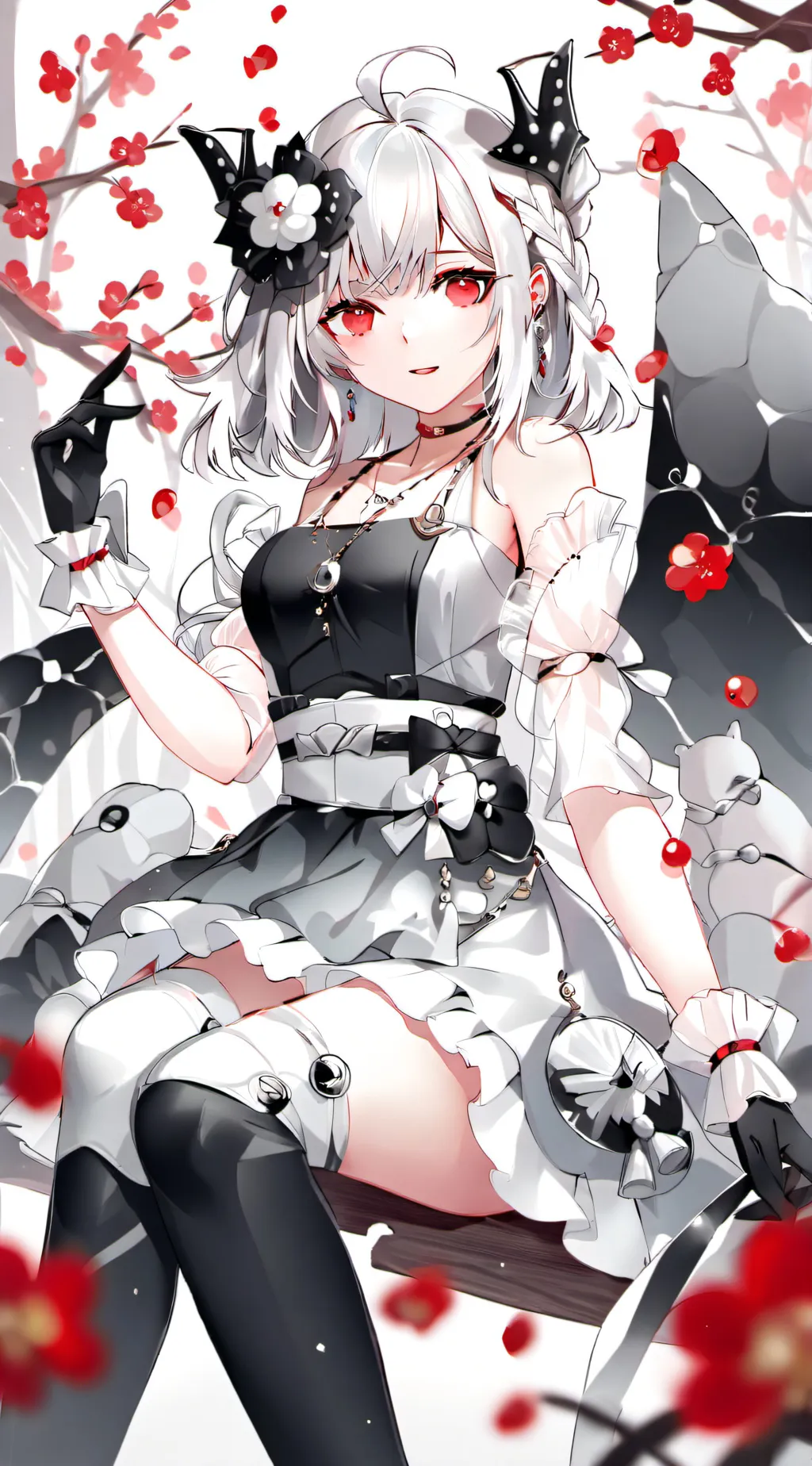 ai character: Violet background