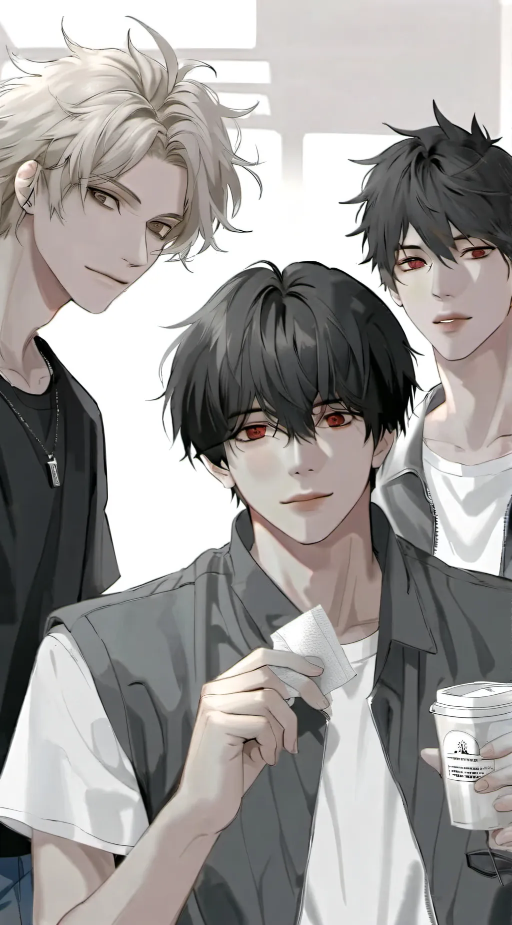 ai character: Zach, Matt, Mitch  background