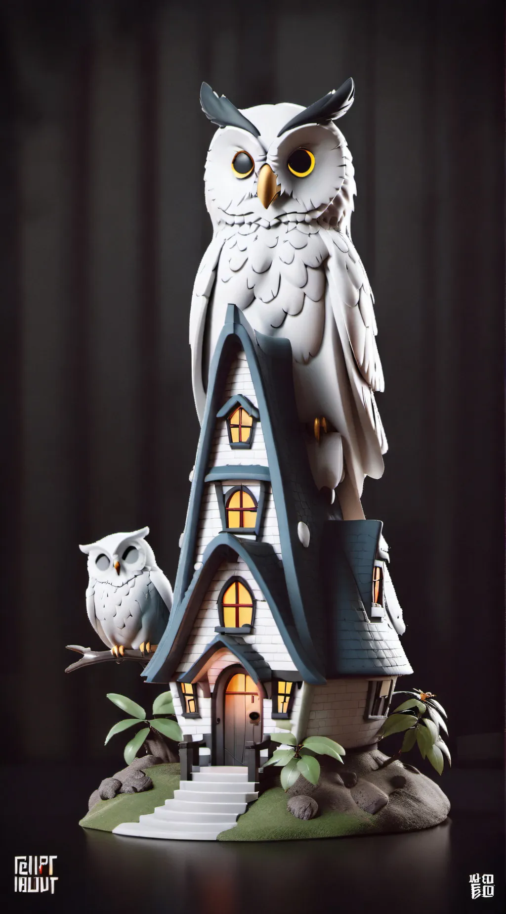 ai character: Owl house  background