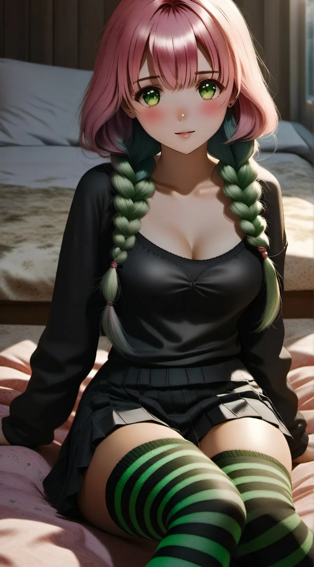 ai character: Mitsuri Kanroji background