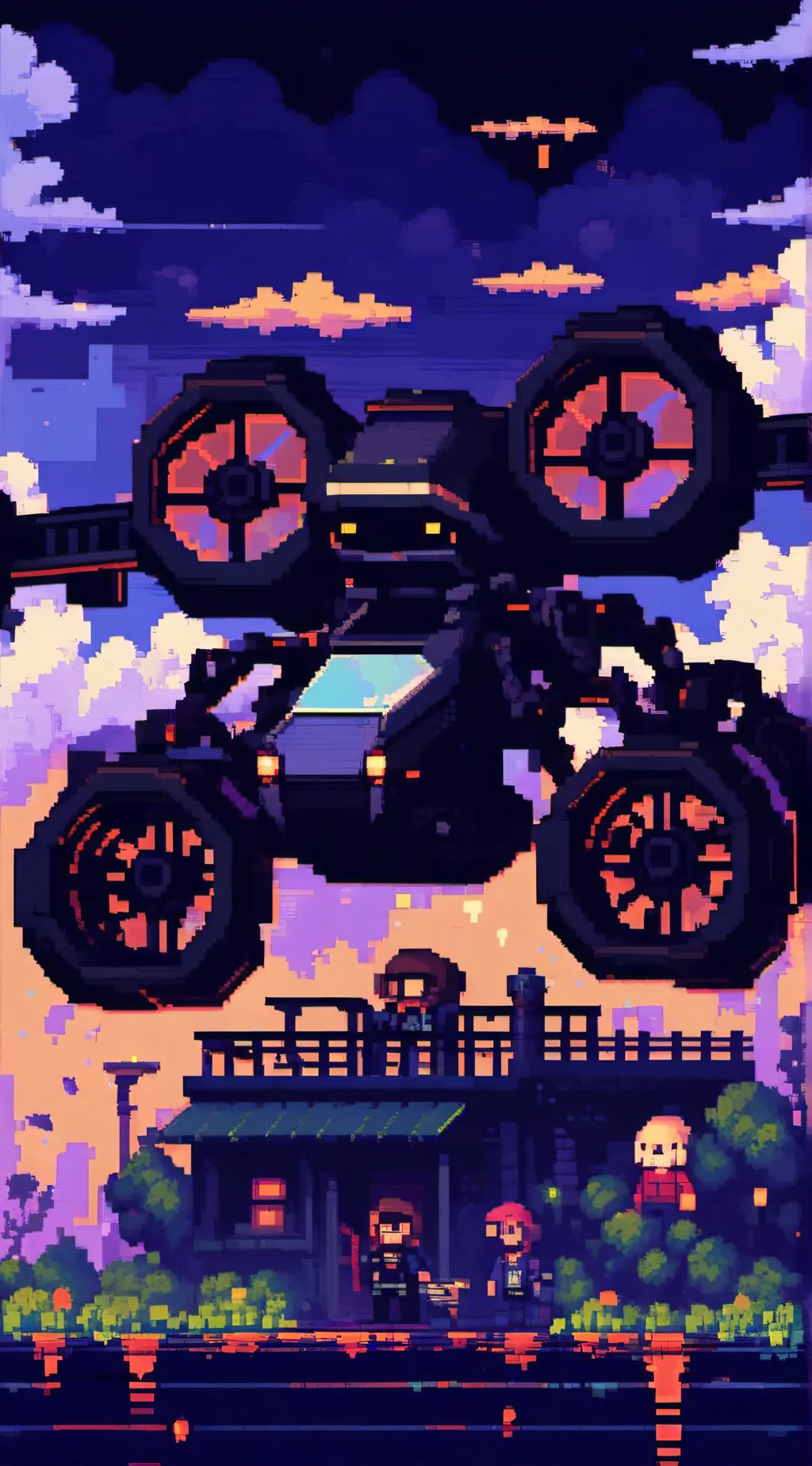 ai character: murder drones  background