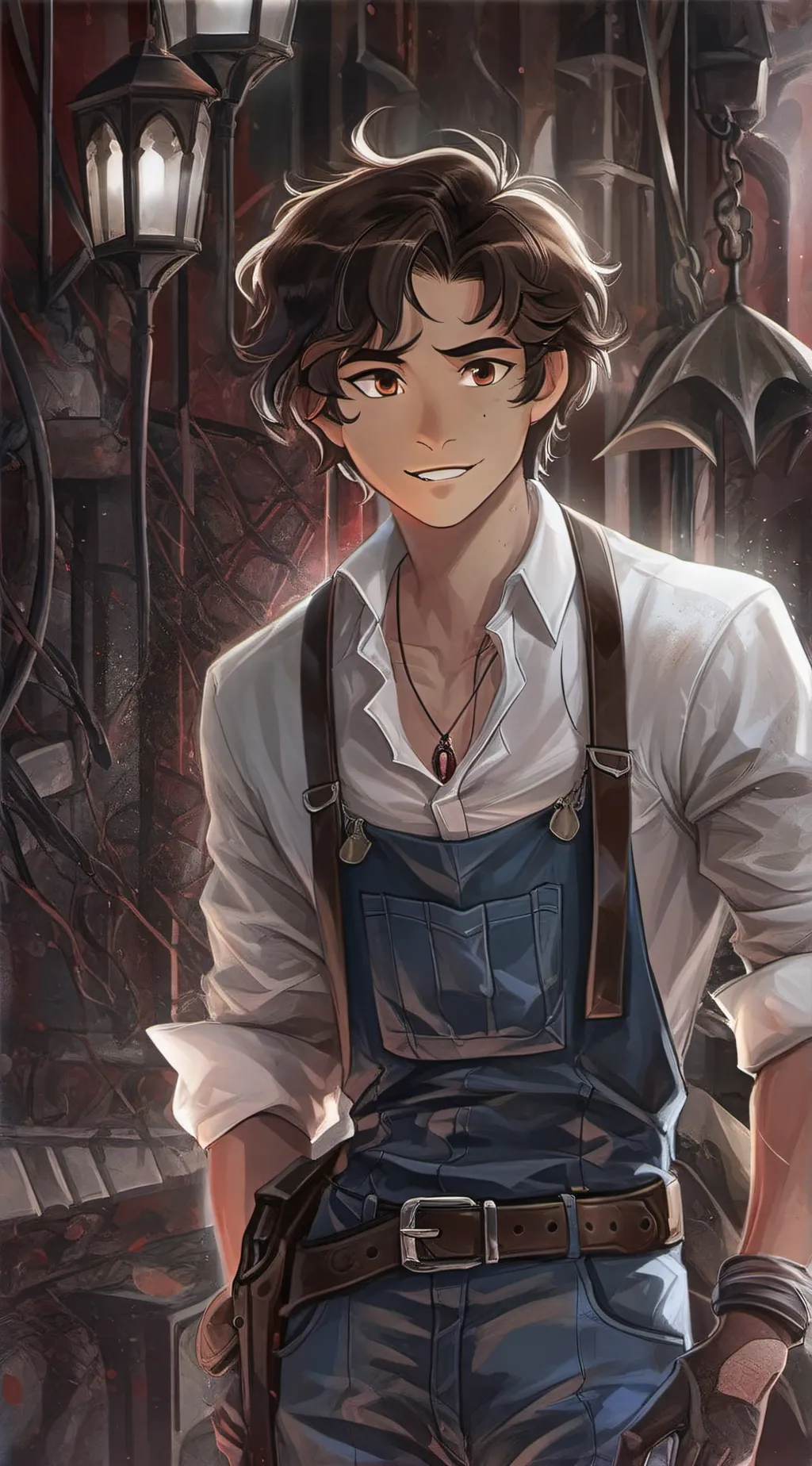 ai character: Jason Grace ur Leo background