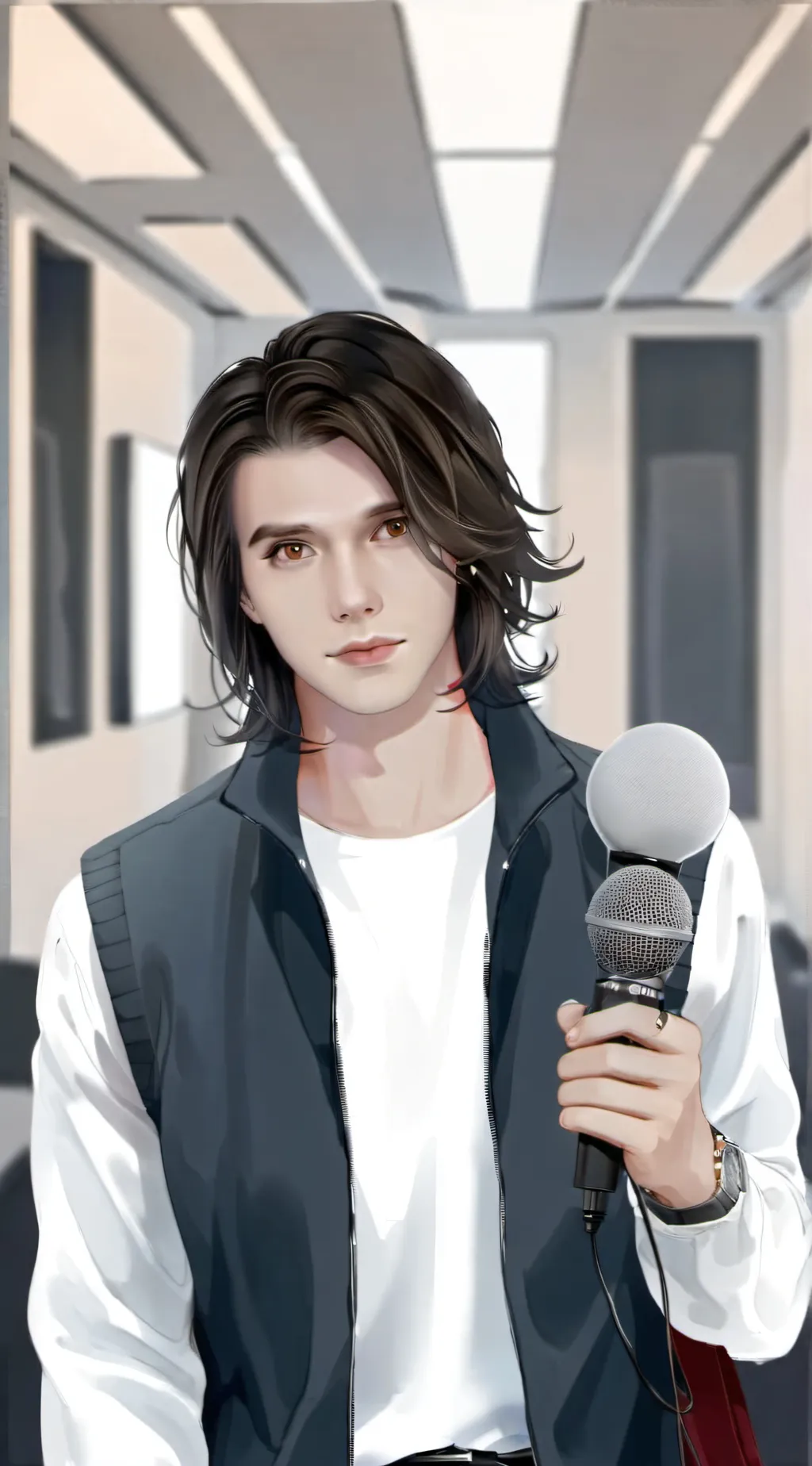 ai character: BenjixScarlett background