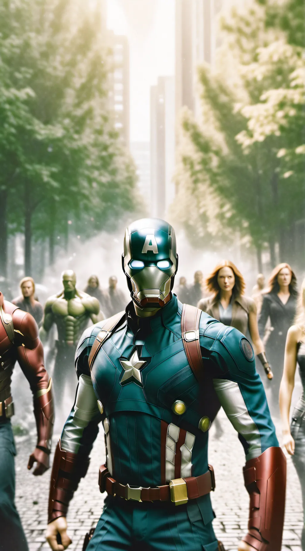 ai character: Avengers assemble  background