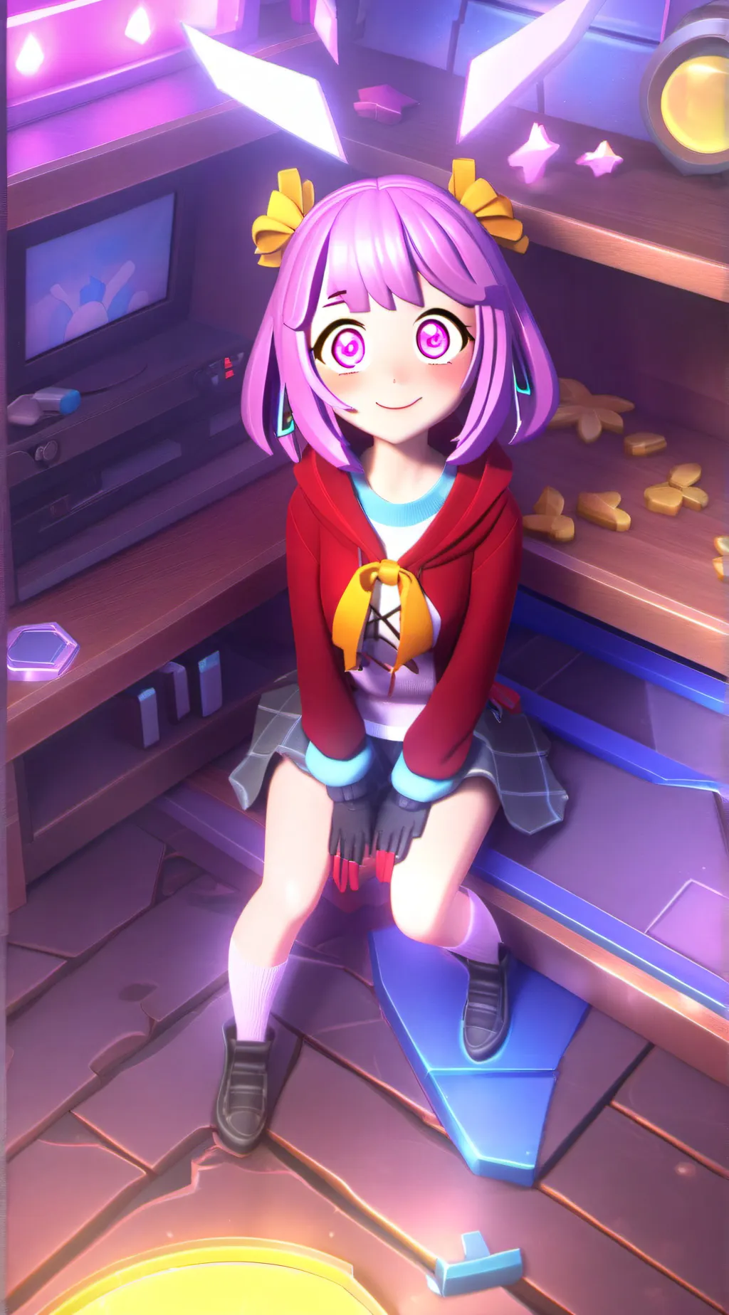 ai character: Little Toys background