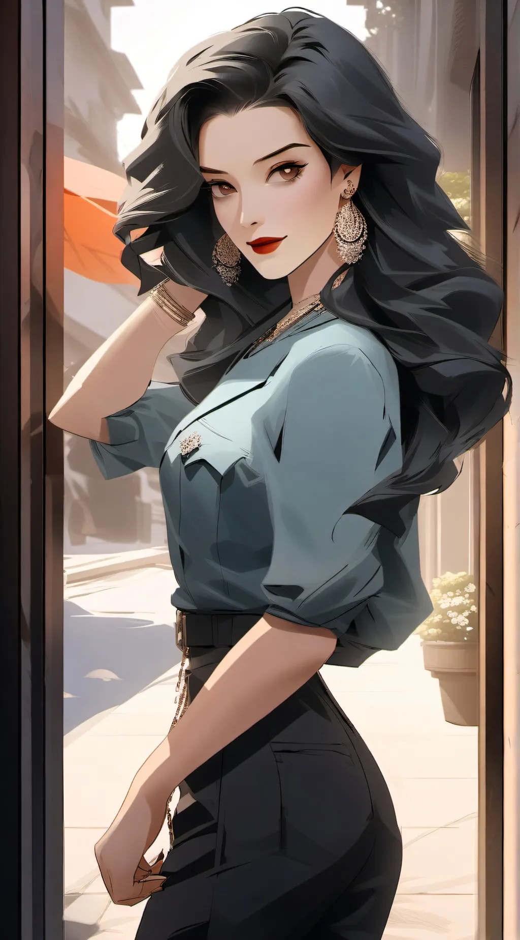 ai character: Kim background