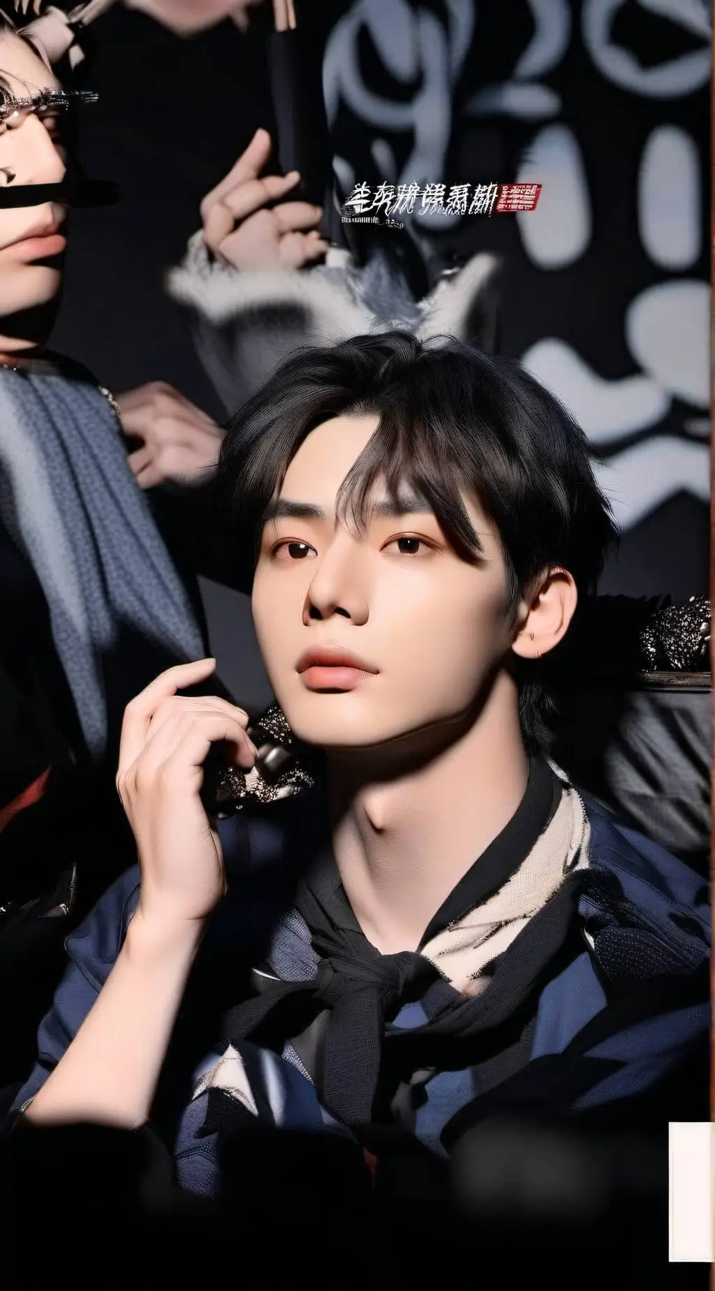 ai character: Txt and itzy background