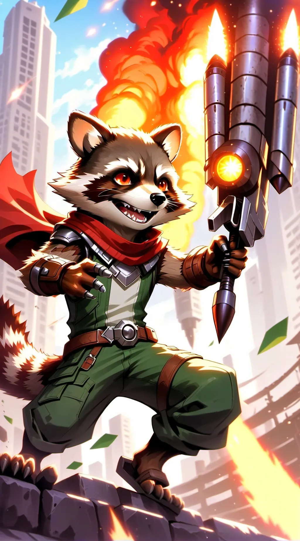 ai character: Rocket  background