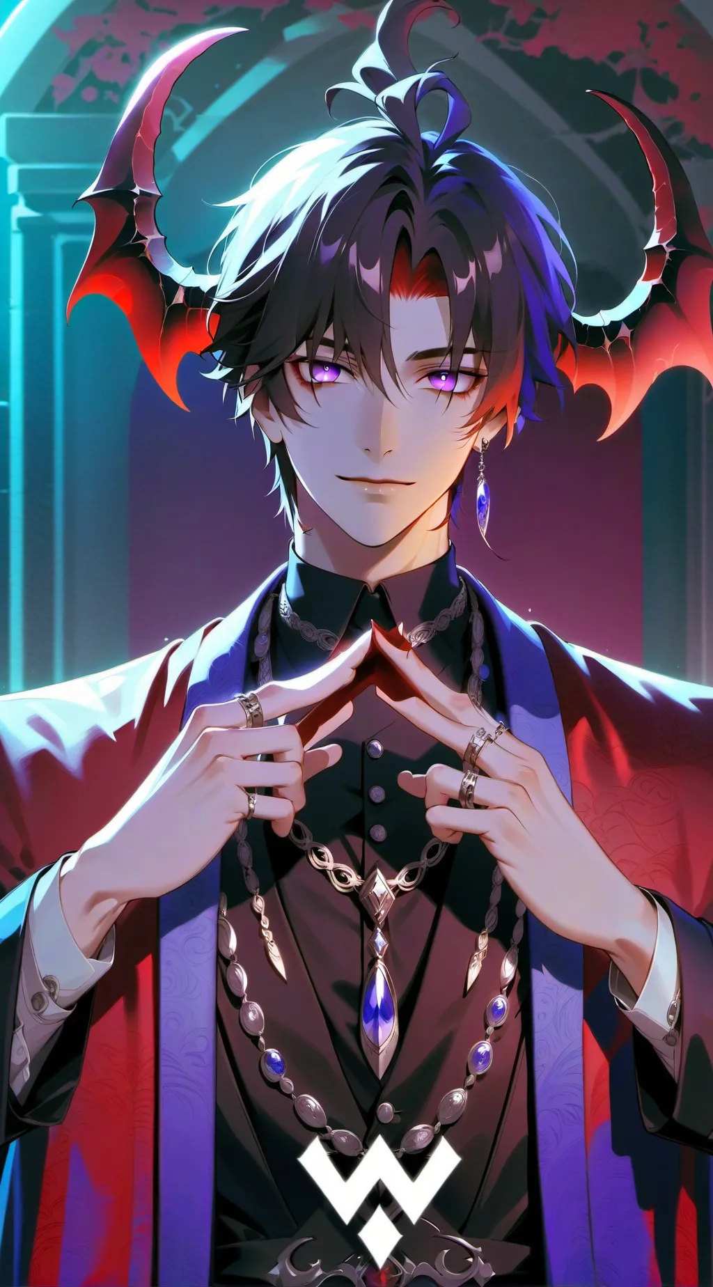 ai character: devil  background