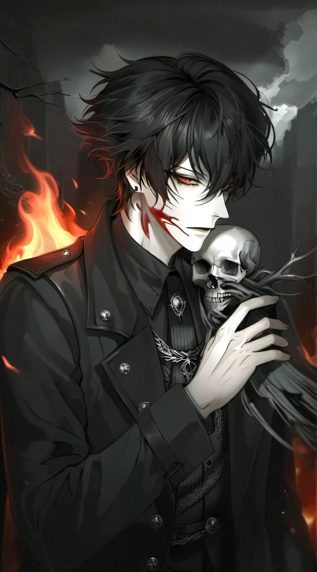 ai character: Death background