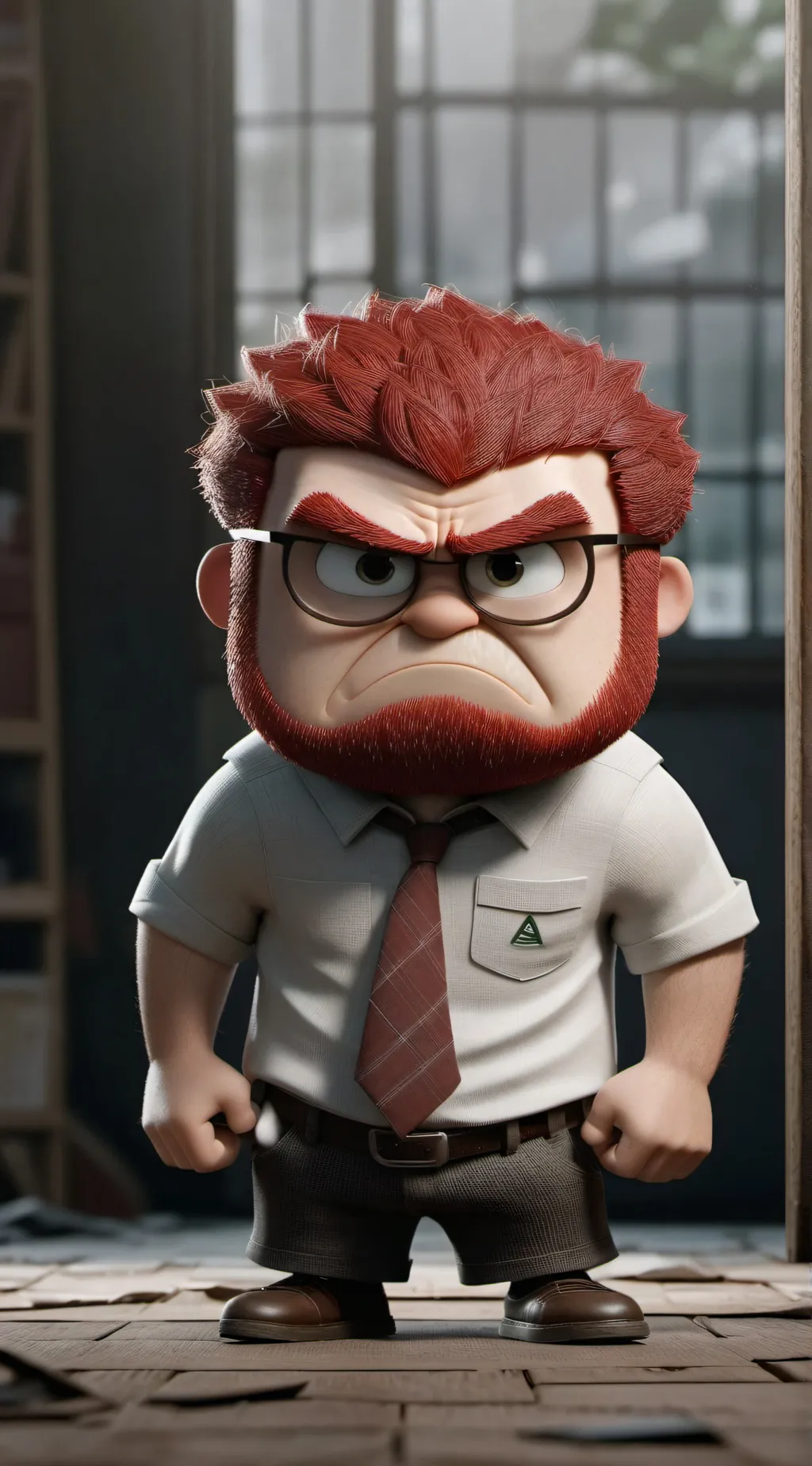 ai character: anger background