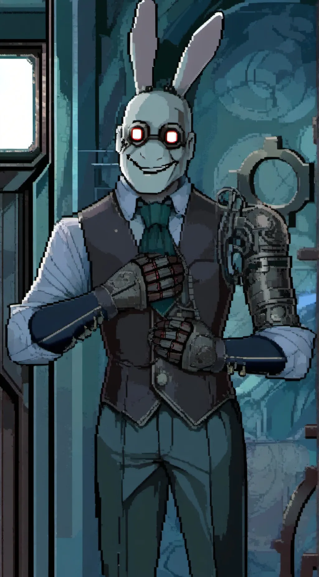 ai character: Bonnie  background