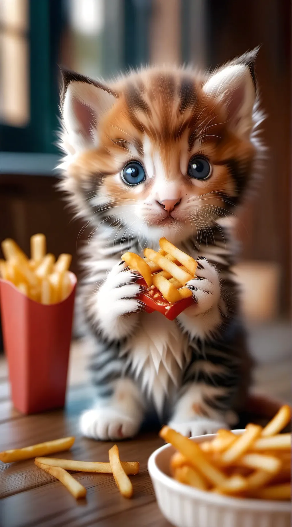 ai character: kitten background