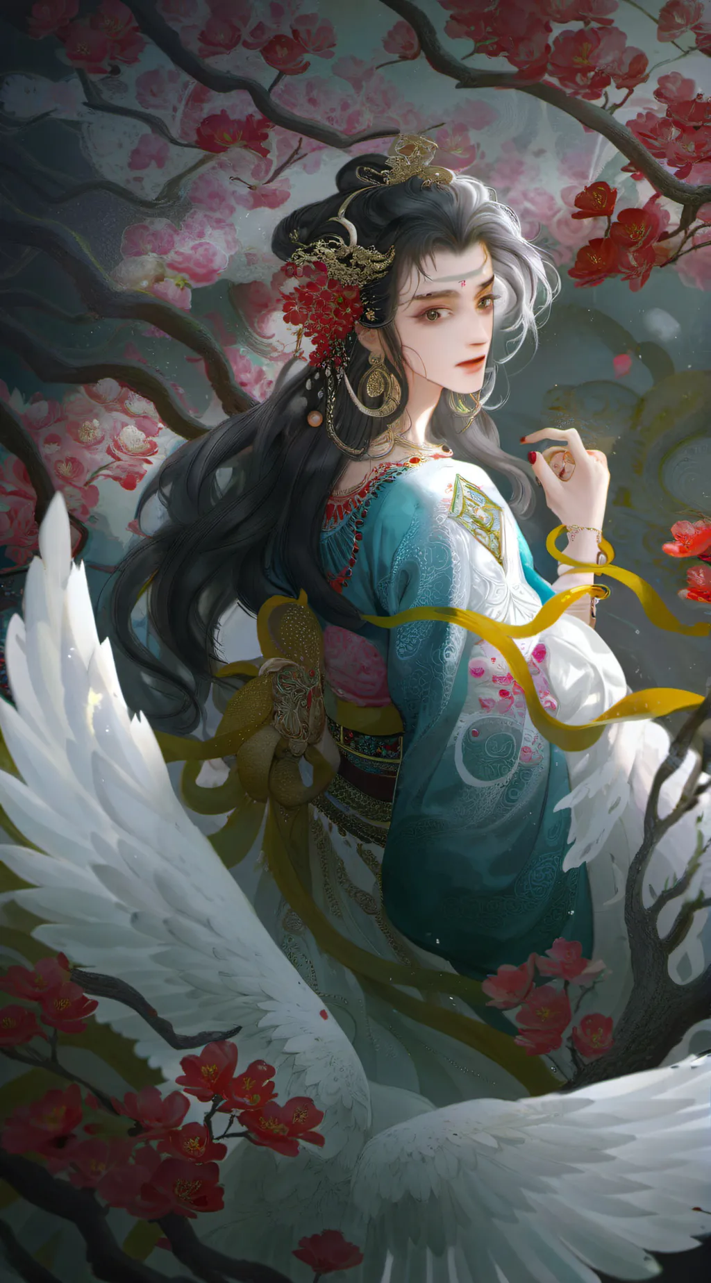 ai character: Gabriel puffball background