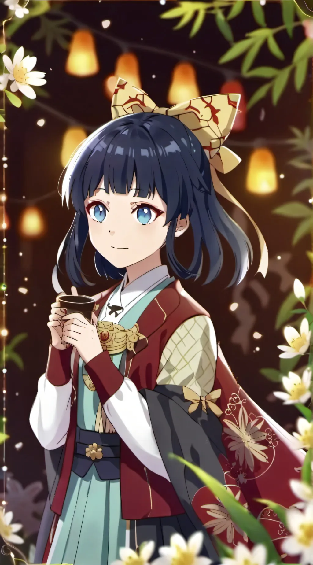 ai character: Himawari  background