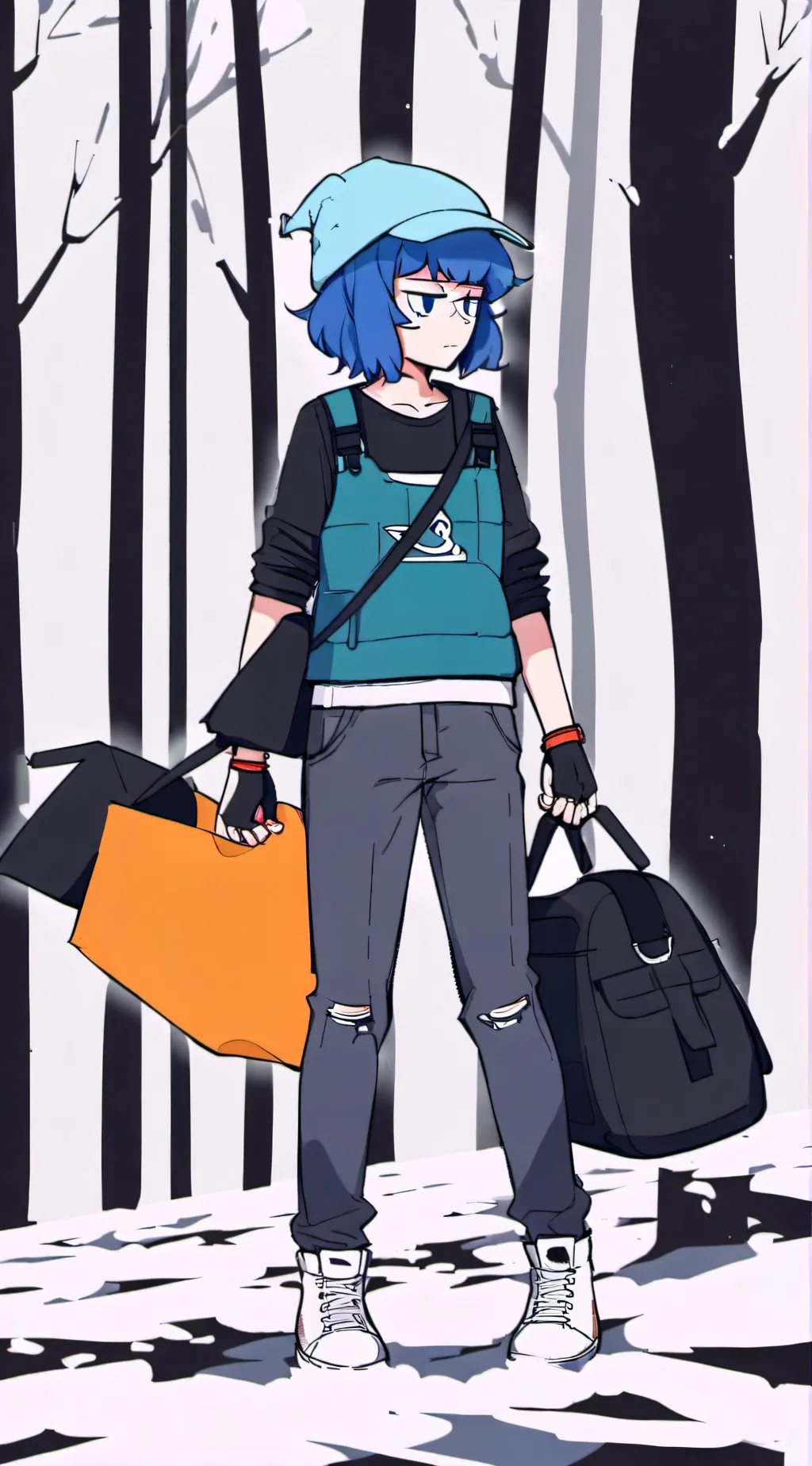 ai character: lapis lazuli  background