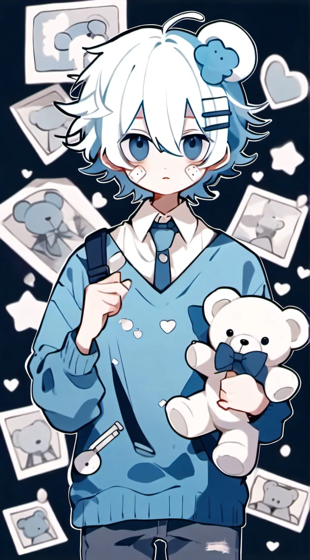 ai character: Leo🫐 background