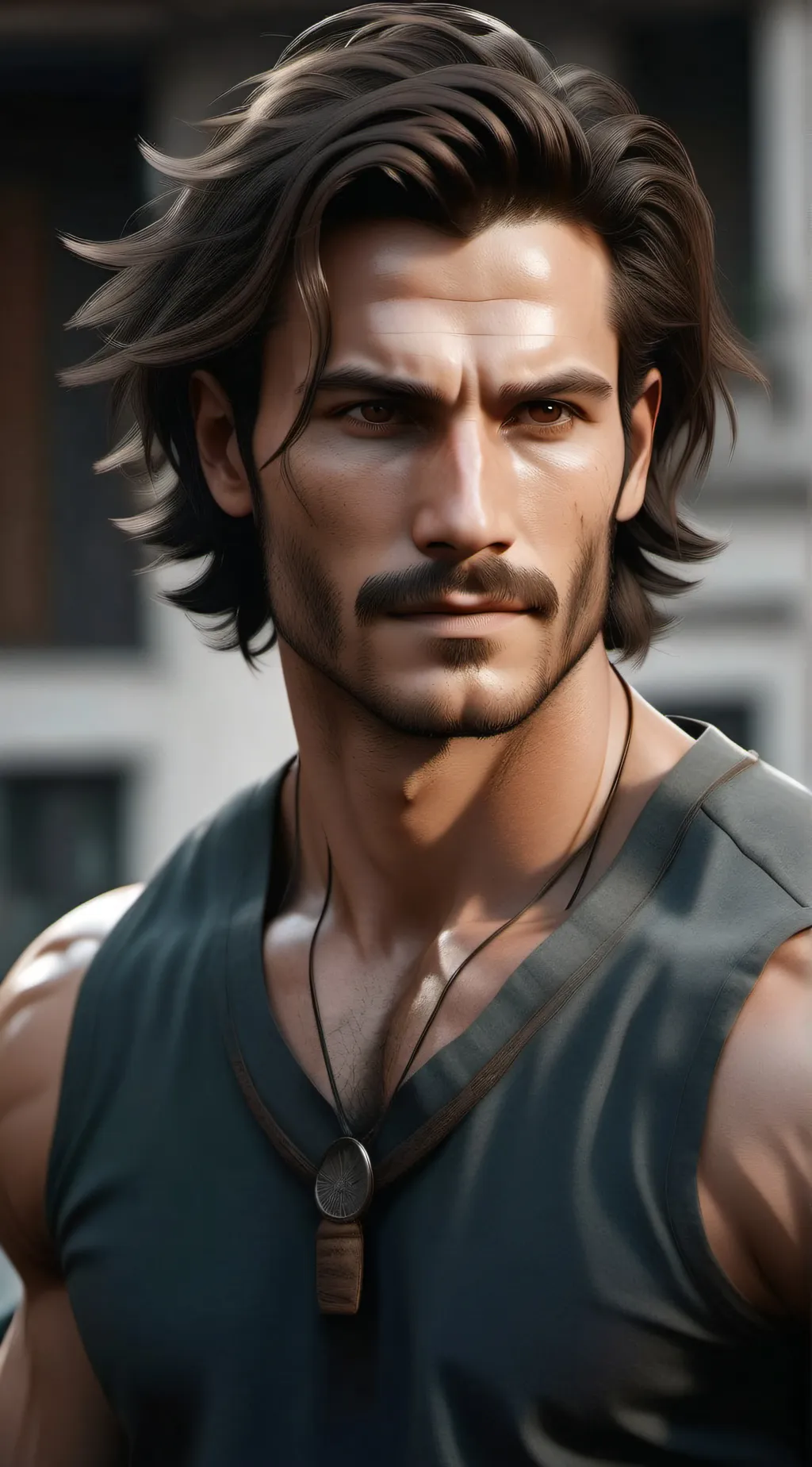 ai character: Babysitter tied up background