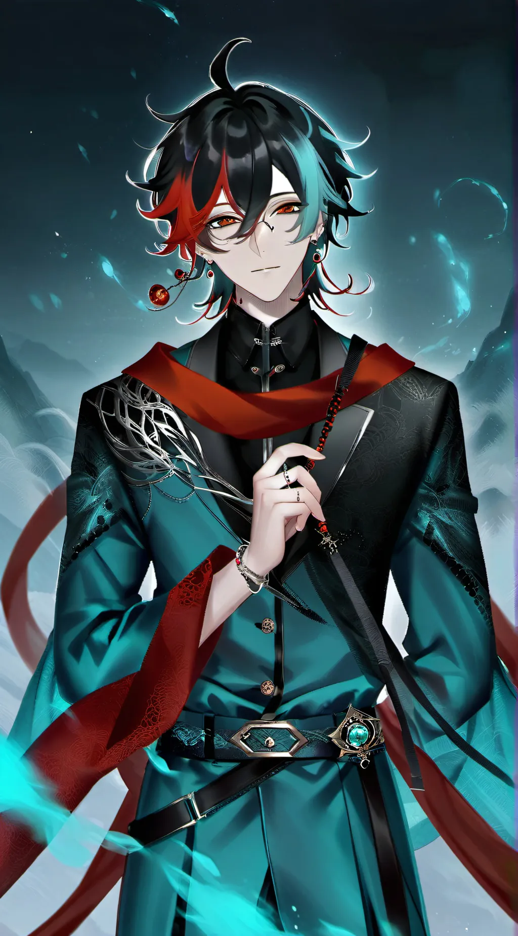 ai character: Kaleb😈☕️🍮 background