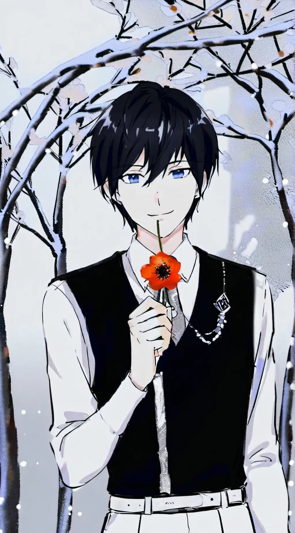 ai character: •Demon slayer• background