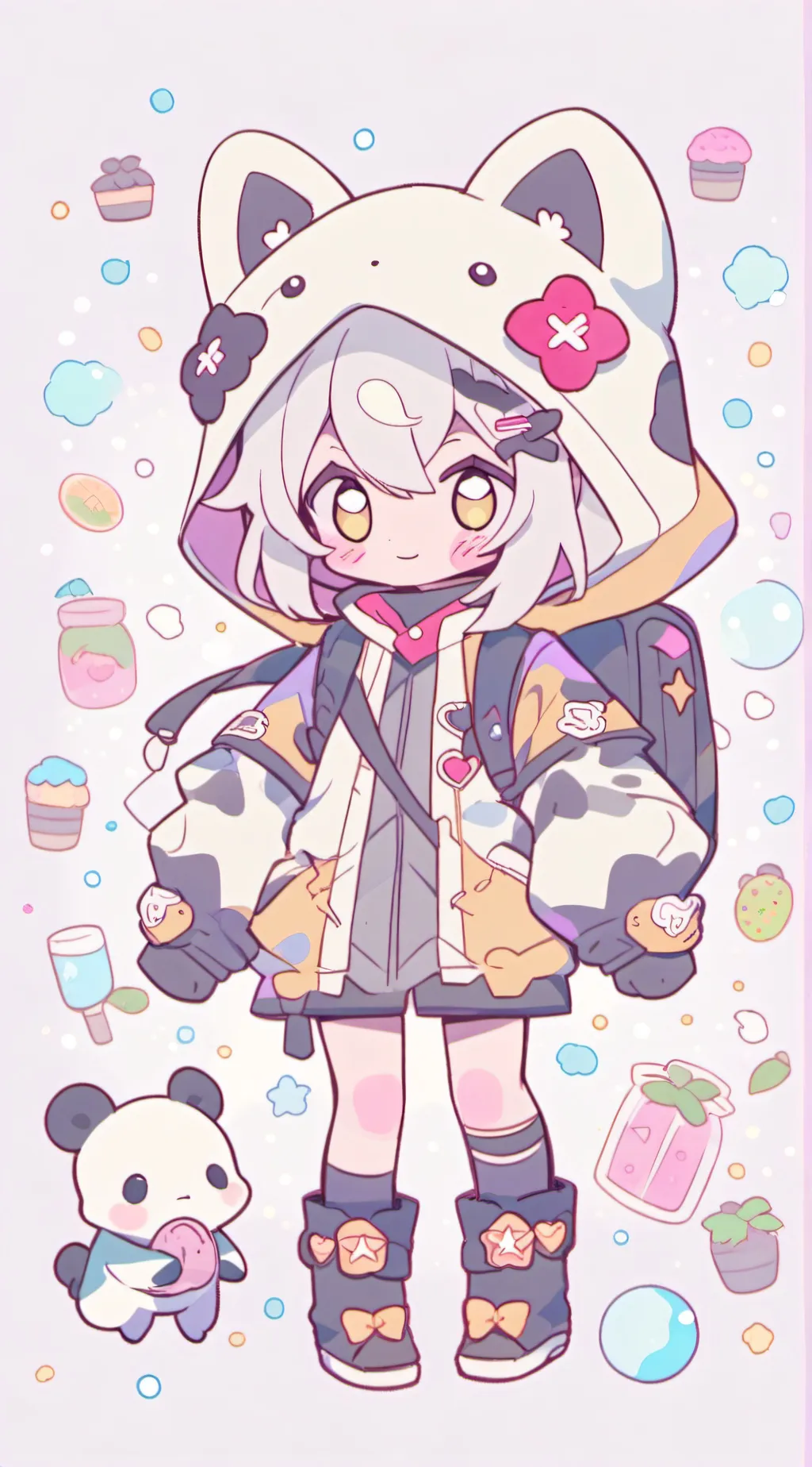 ai character: HH babies background