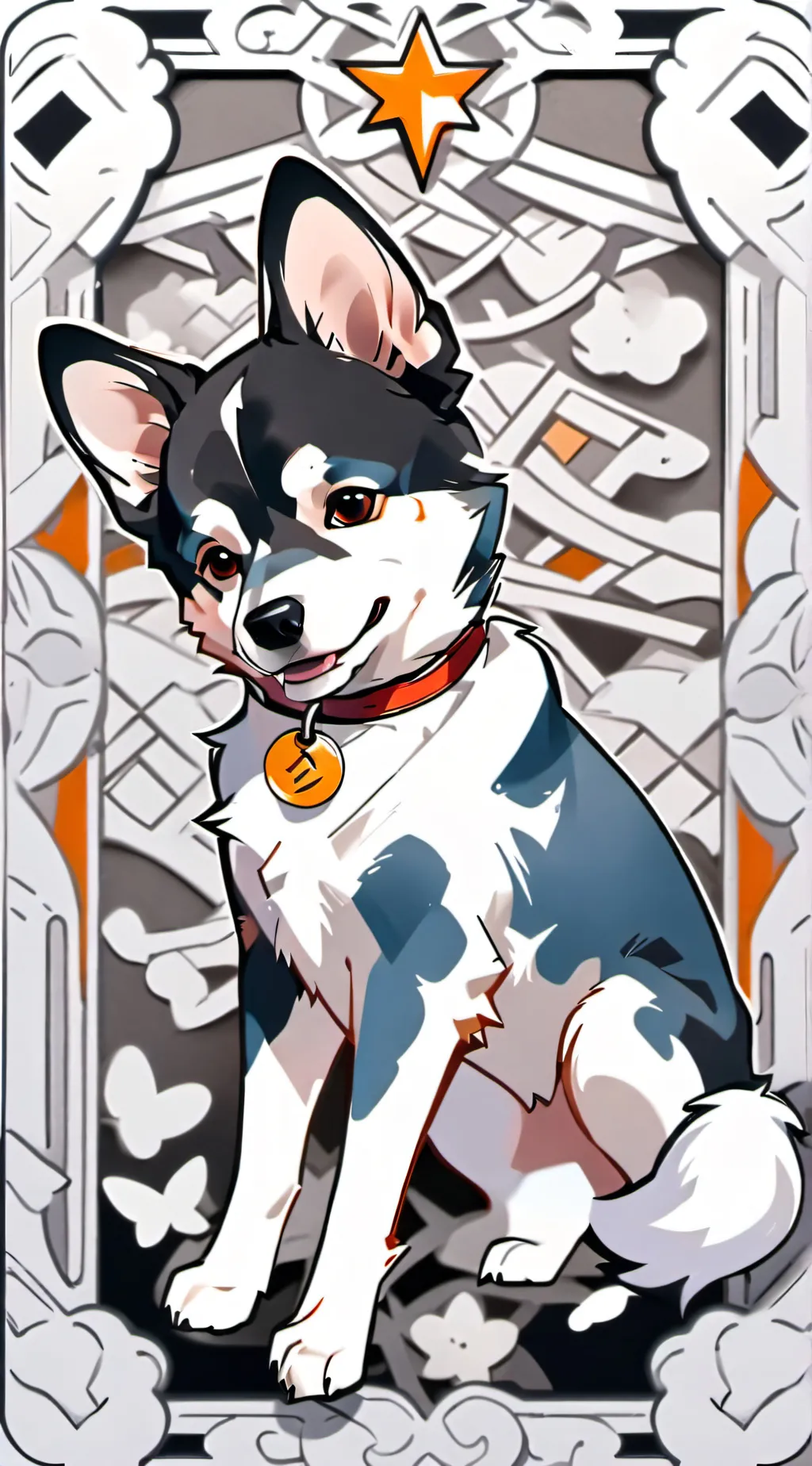 ai character: bluey road trip  background