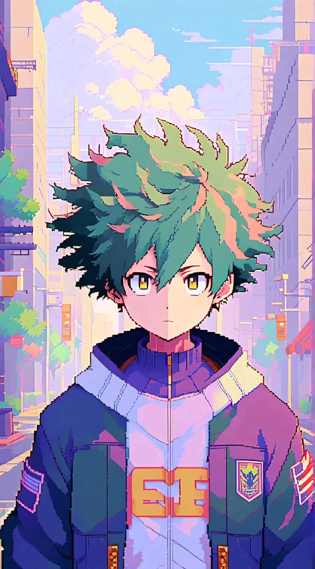 ai character: Mha-dorms background