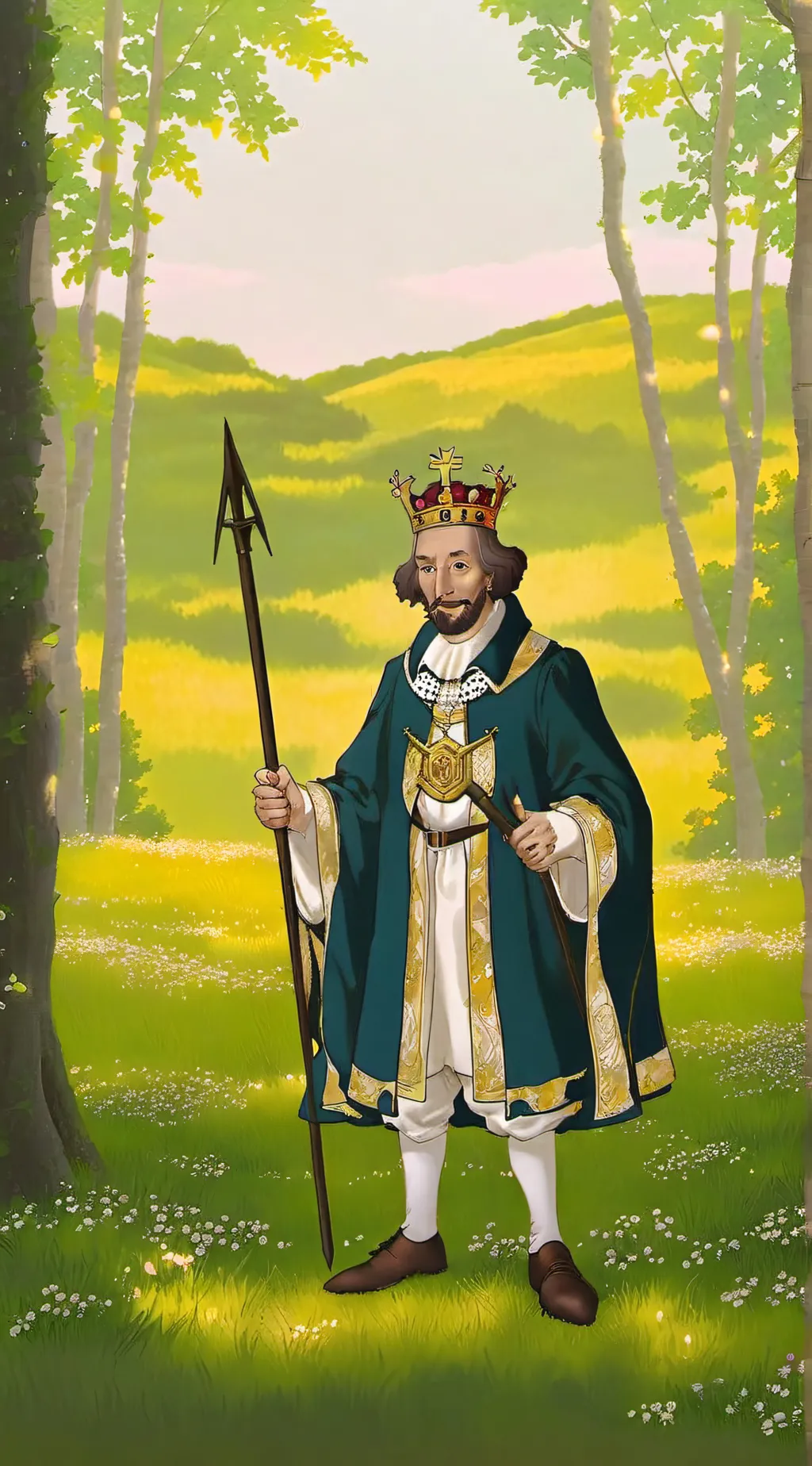 ai character: king Henry 1st  background