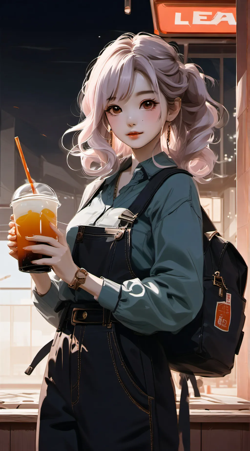 ai character: Ashley background
