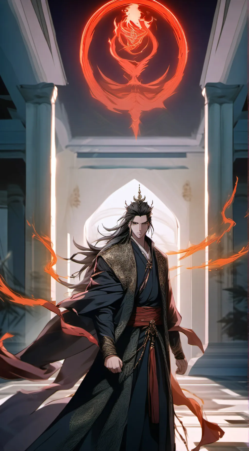 ai character: Demon emperor  background