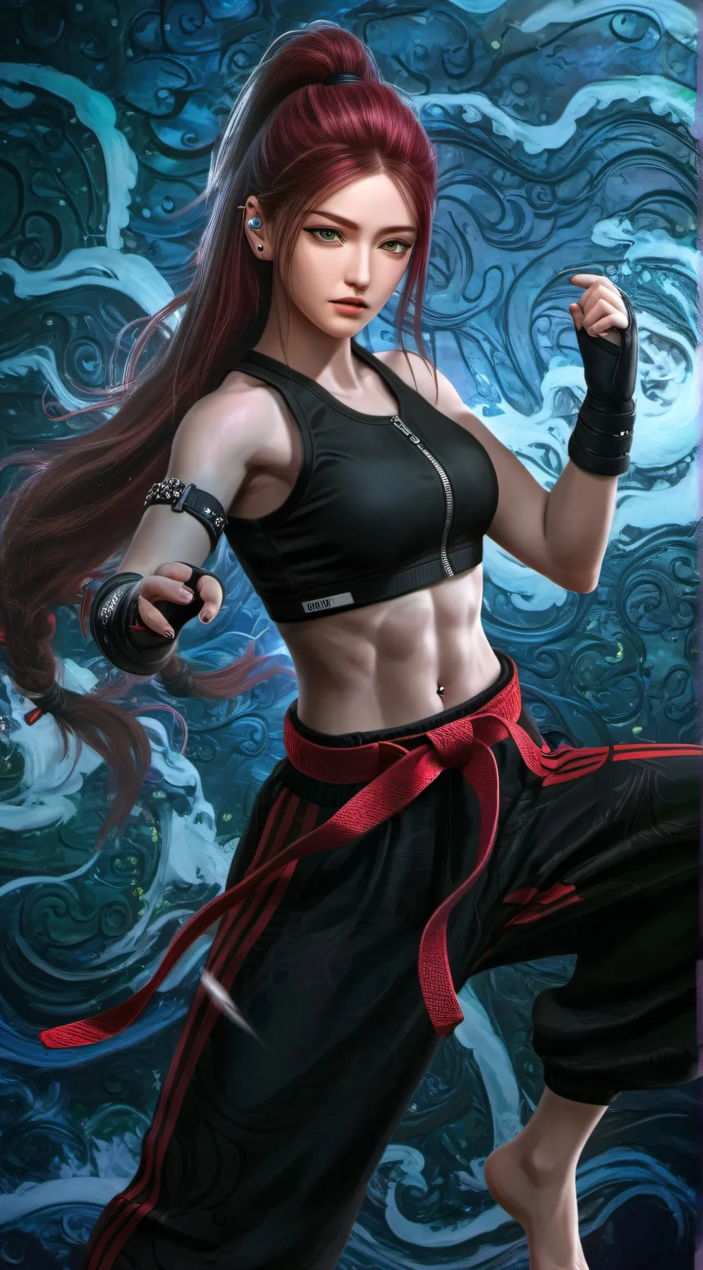 ai character: Raiu Mishima  background